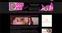 Desktop Screenshot of poshpetstravel.com